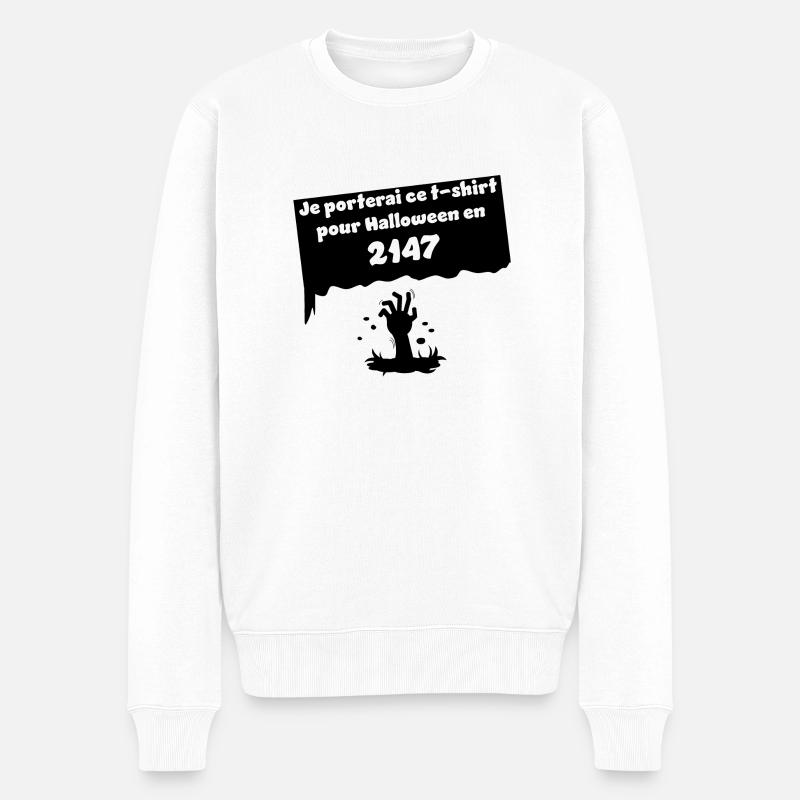 Halloween 2147 - Pull Premium bio Homme - blanc