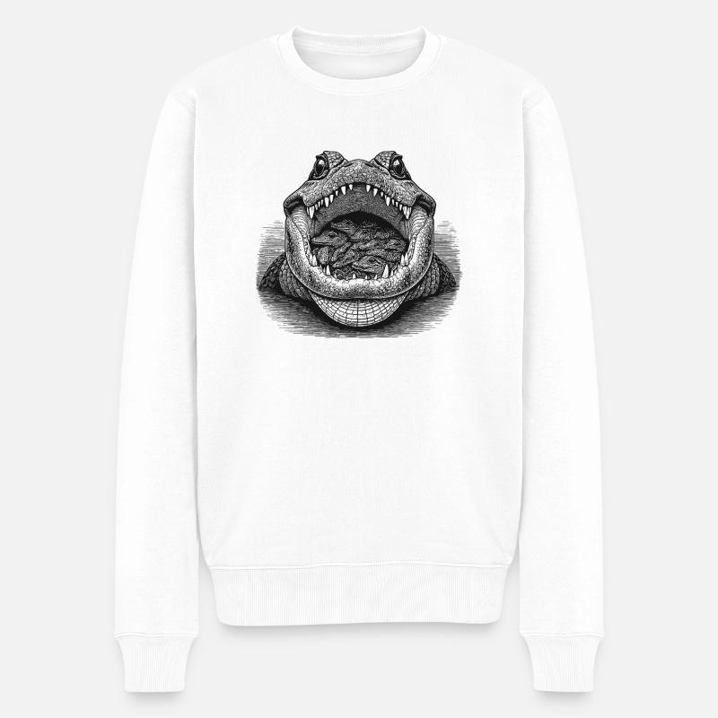 Crocodile - Pull Premium bio Homme - blanc