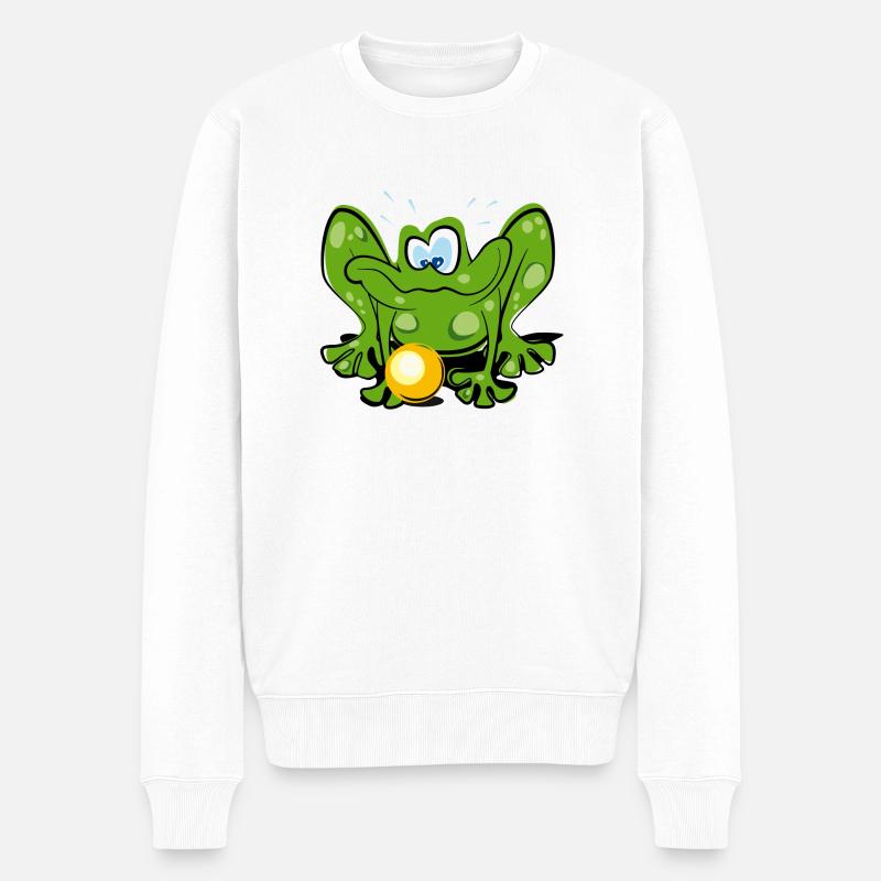 grenouille - Pull Premium bio Homme - blanc