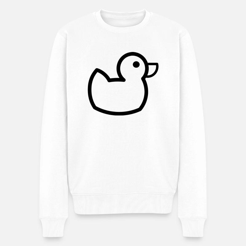 duck101 - Pull Premium bio Homme - blanc