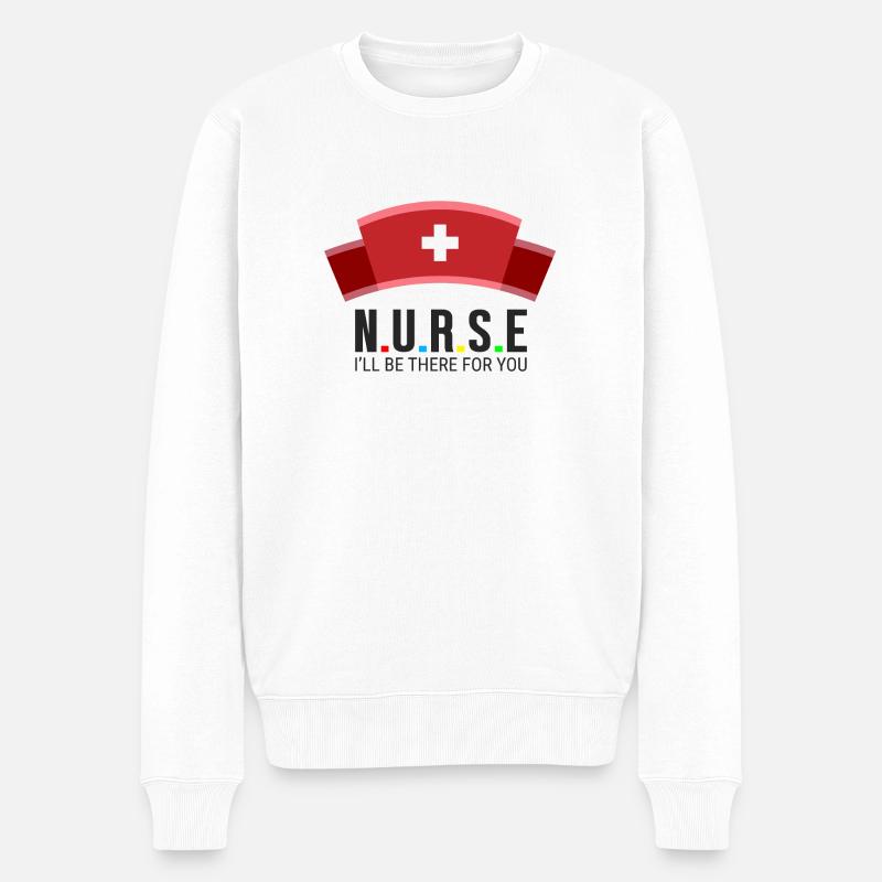 Infirmière - Pull Premium bio Homme - blanc