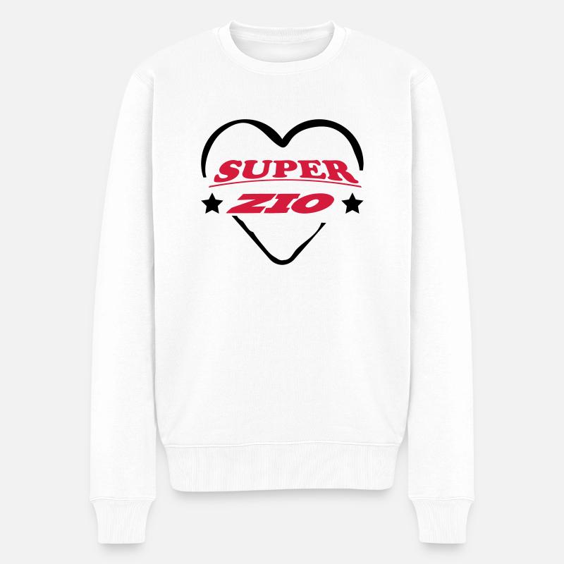 Super zio 222 - Männer Premium Bio Pullover - Weiß