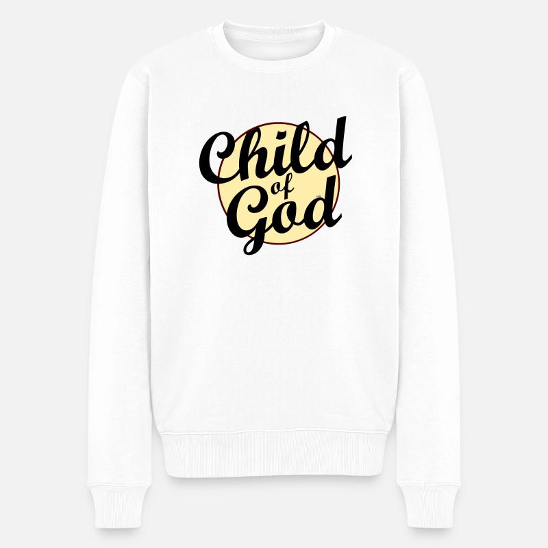 Child of God - Männer Premium Bio Pullover - Weiß