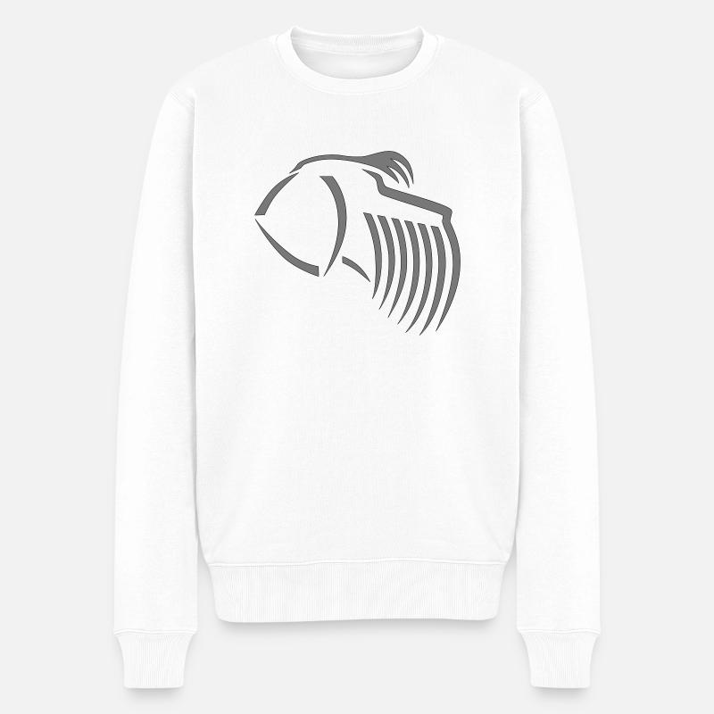 schnauzer - Pull Premium bio Homme - blanc