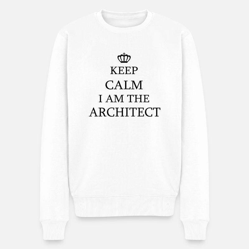 architect - Männer Premium Bio Pullover - Weiß