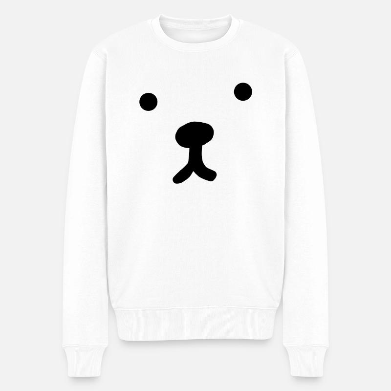 Bärchen - Männer Premium Bio Pullover - Weiß