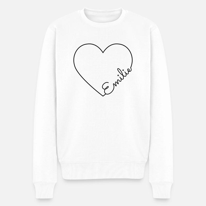Nom d'Emilie - Pull Premium bio Homme - blanc