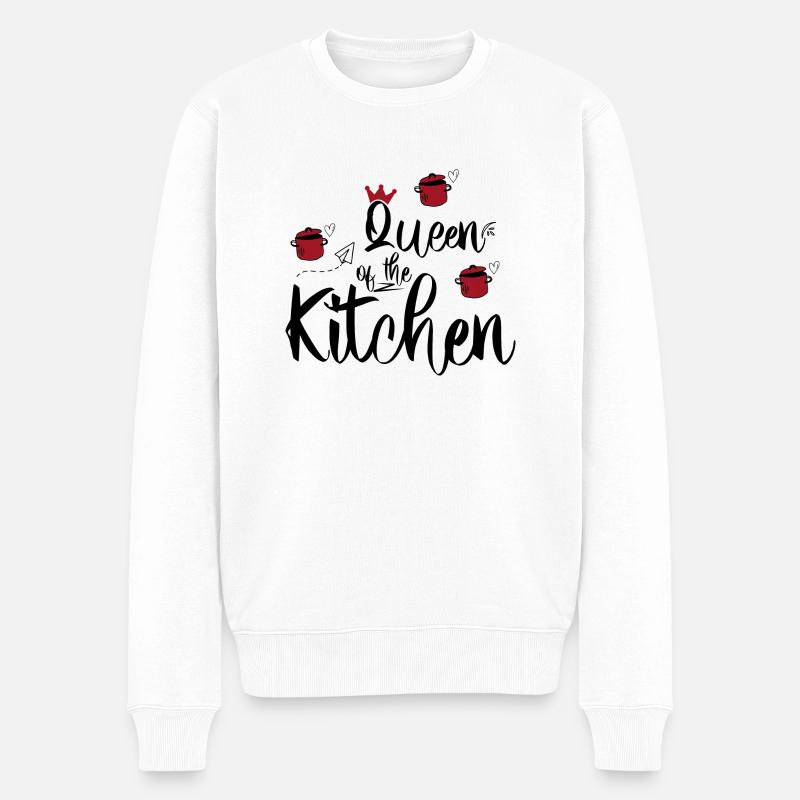 Queen of the Kitchen - Männer Premium Bio Pullover - Weiß