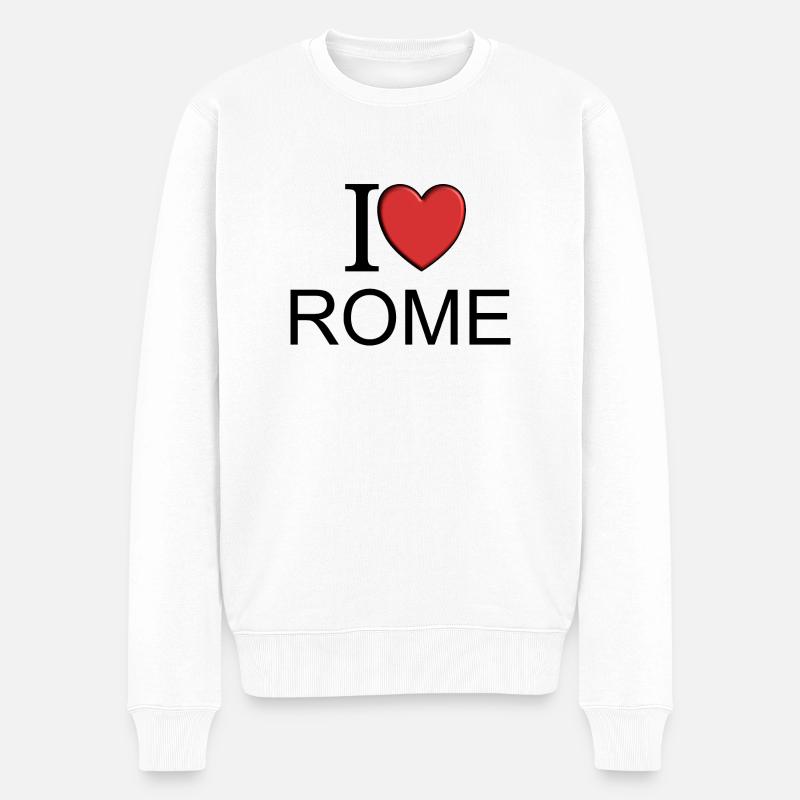 J’aime Rome - Pull Premium bio Homme - blanc