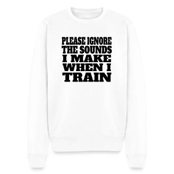 Fitness Strength Training Bodybuilder Athlete Muscle - Pull Premium bio Homme - blanc - Devant - Thijin (182cm)