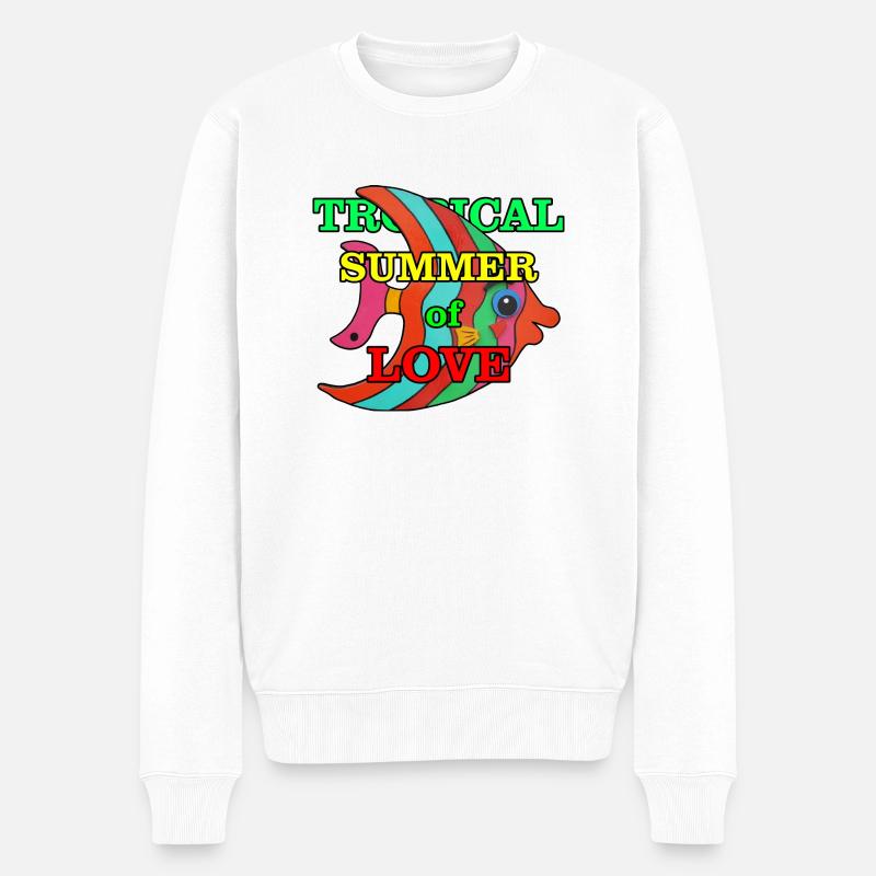 Perche - Pull Premium bio Homme - blanc