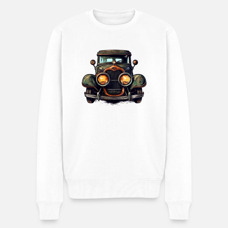 Oldtimer sind eine Augenweide - Männer Premium Bio Pullover - Weiß