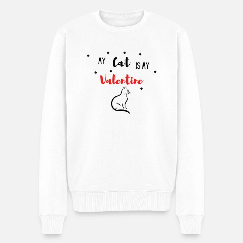 Chat - Pull Premium bio Homme - blanc