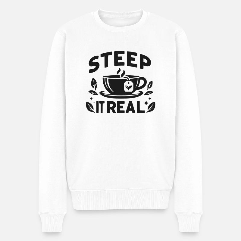 Imprégnez-le vraiment - Pull Premium bio Homme - blanc