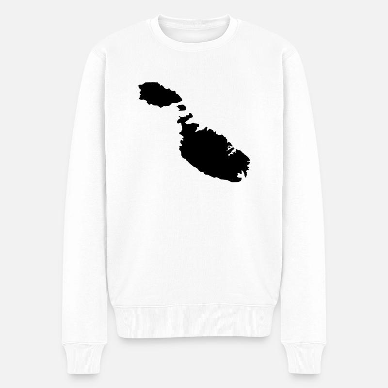Malte - Pull Premium bio Homme - blanc