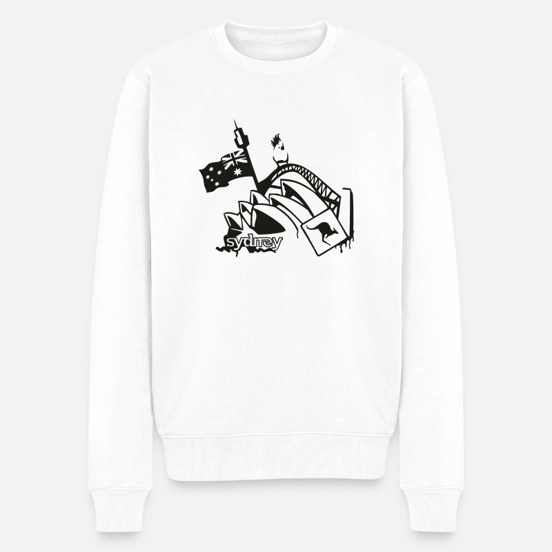 Sydney - Pull Premium bio Homme - blanc