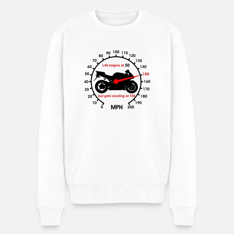 La vie commence à 50 - Pull Premium bio Homme - blanc