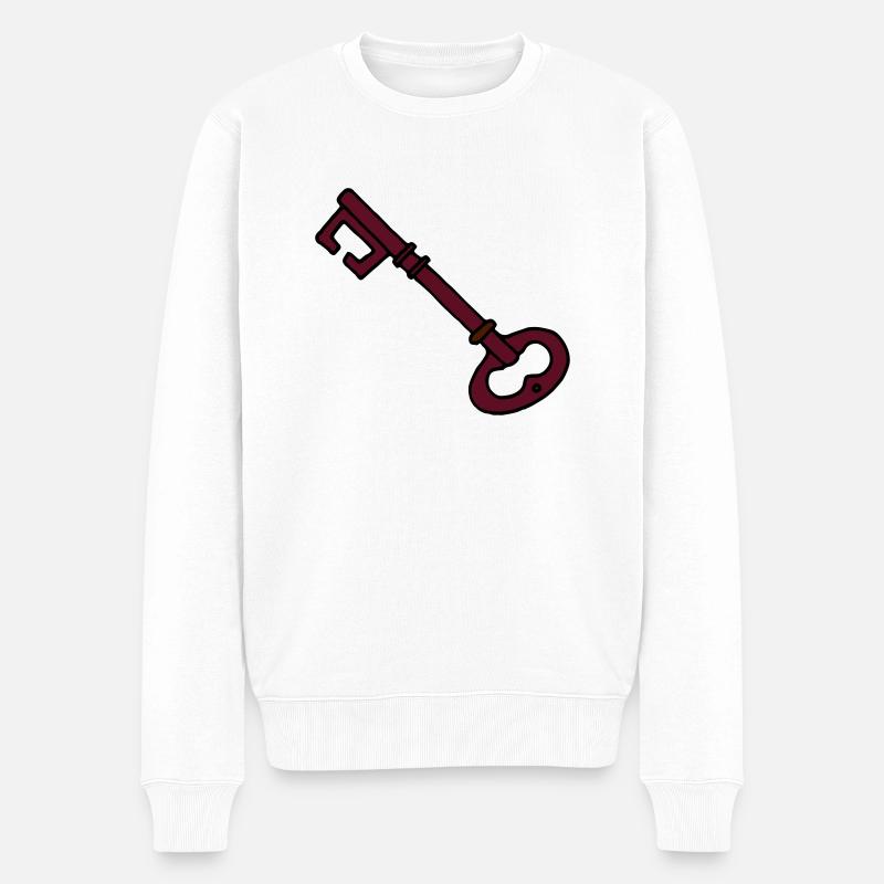 key - Pull Premium bio Homme - blanc