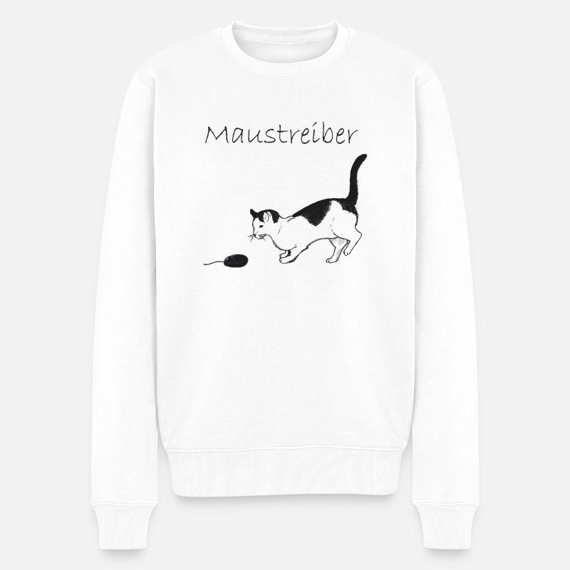 Pilote de la souris - Pull Premium bio Homme - blanc