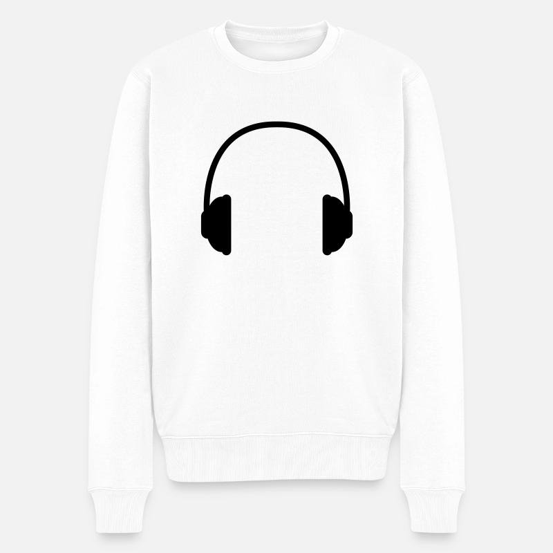 Kopfhoerer - Pull Premium bio Homme - blanc