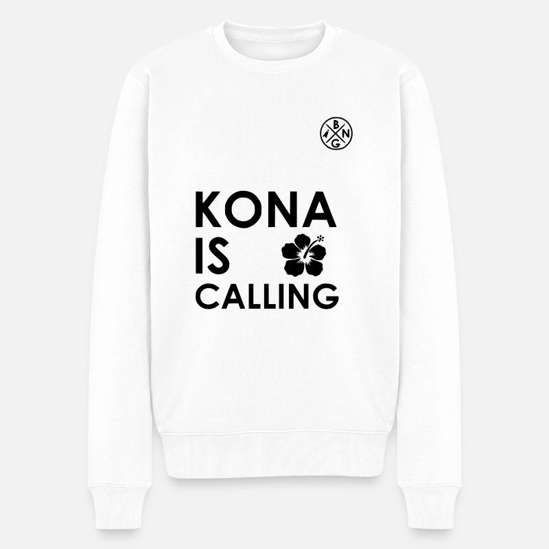 KONA APPELLE - Pull Premium bio Homme - blanc
