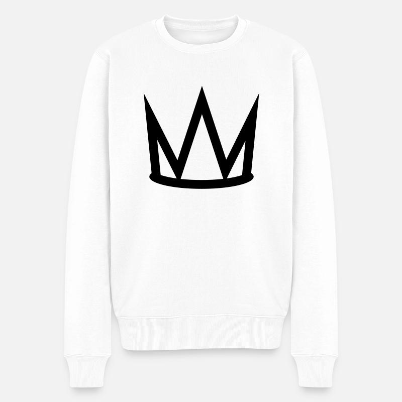 crown6 - Pull Premium bio Homme - blanc
