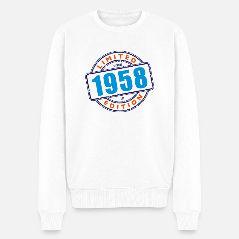 LIMITED EDITION SINCE 1958 - Männer Premium Bio Pullover - Weiß