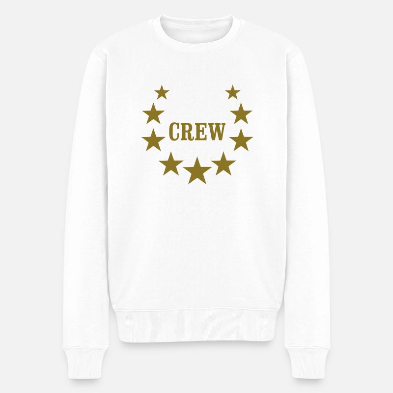 crew deluxe - Pull Premium bio Homme - blanc