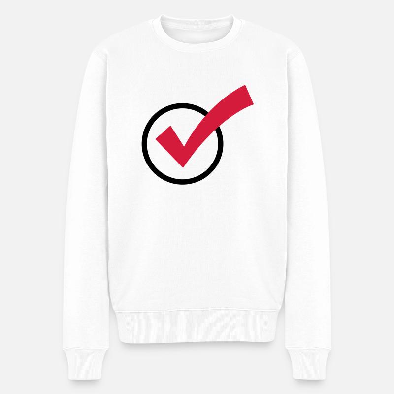 Une coche - Pull Premium bio Homme - blanc