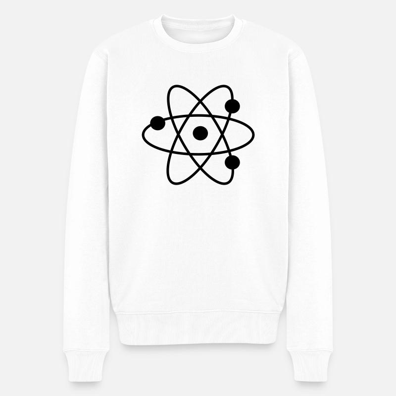 science - Männer Premium Bio Pullover - Weiß