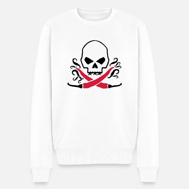 chilli_04_2clr - Pull Premium bio Homme - blanc