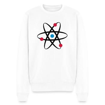 big bang atome physik - Männer Premium Bio Pullover - Weiß - Vorne - Thijin (182cm)