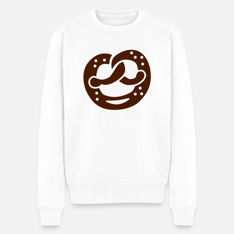 Bretzel - Pull Premium bio Homme - blanc