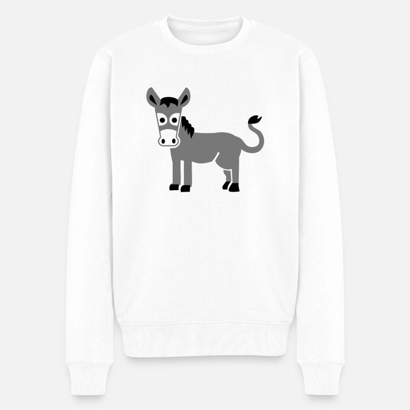 Bourrique - Pull Premium bio Homme - blanc