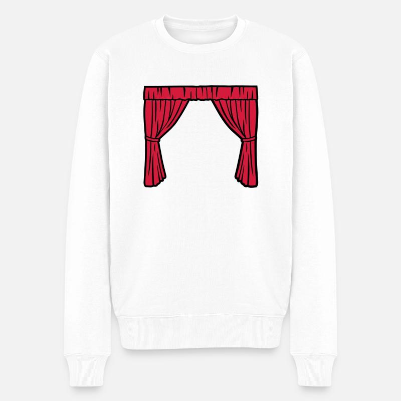 Theater - Männer Premium Bio Pullover - Weiß