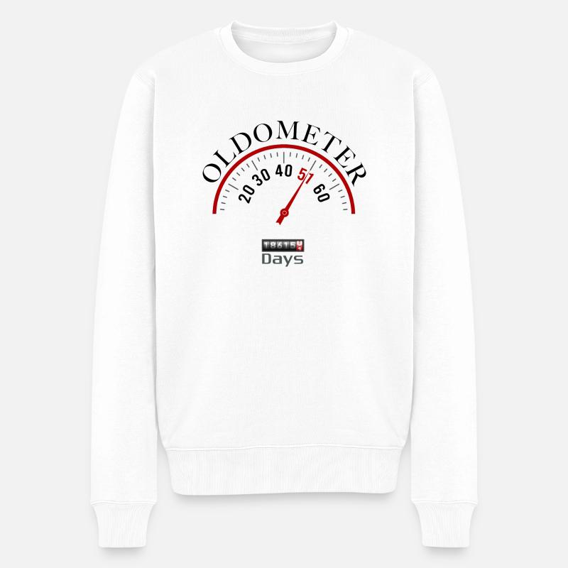 oldometer 51e anniversaire - Pull Premium bio Homme - blanc