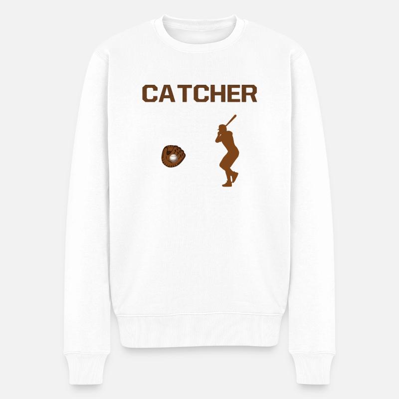 Catcher - Pull Premium bio Homme - blanc