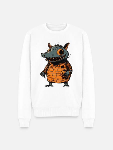 Armadillo Halloween Comic Funny - Men's Premium Organic Jumper - white