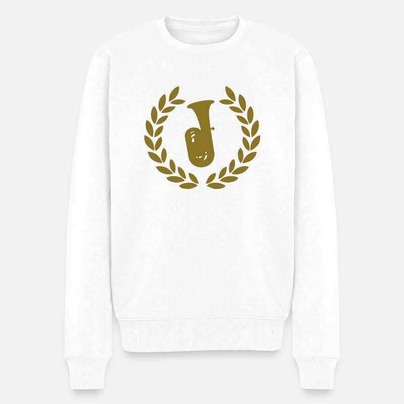 tuba deluxe - Männer Premium Bio Pullover - Weiß
