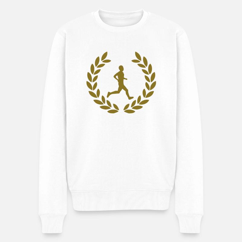 runner deluxe - Pull Premium bio Homme - blanc