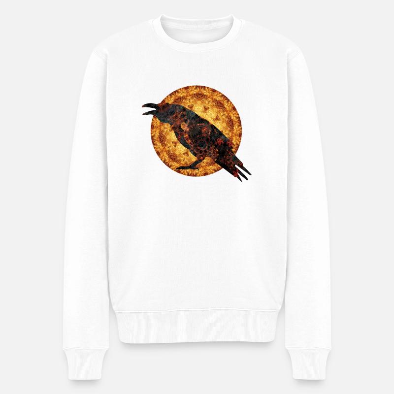 mysticisme corbeau - Pull Premium bio Homme - blanc