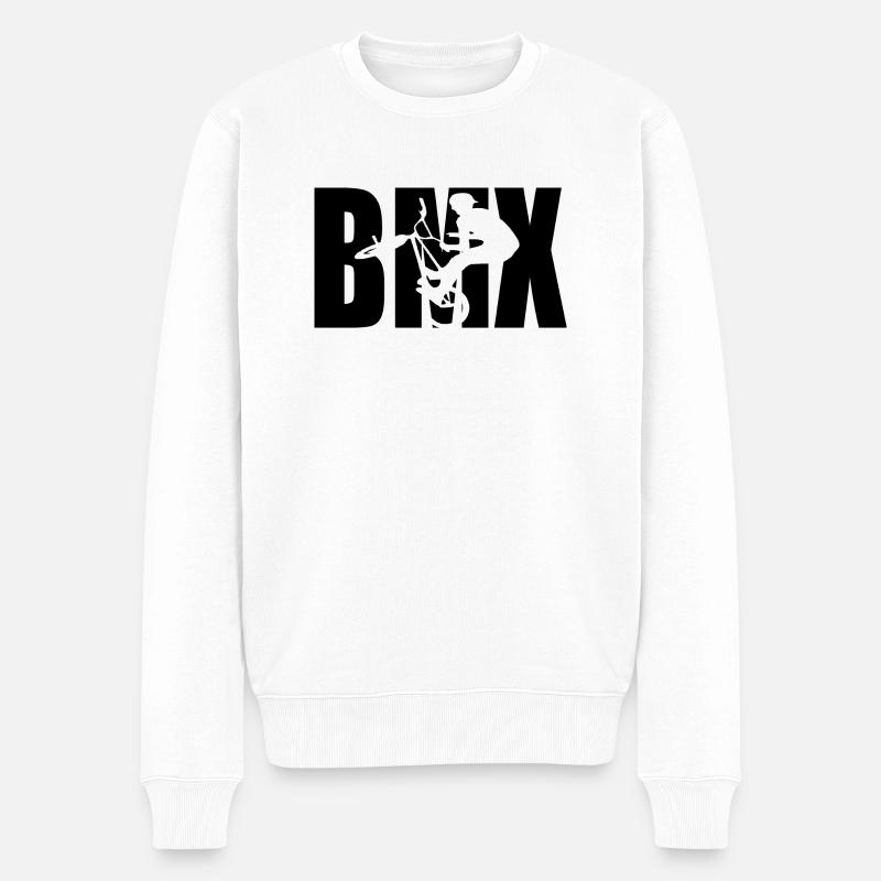BMX - Männer Premium Bio Pullover - Weiß