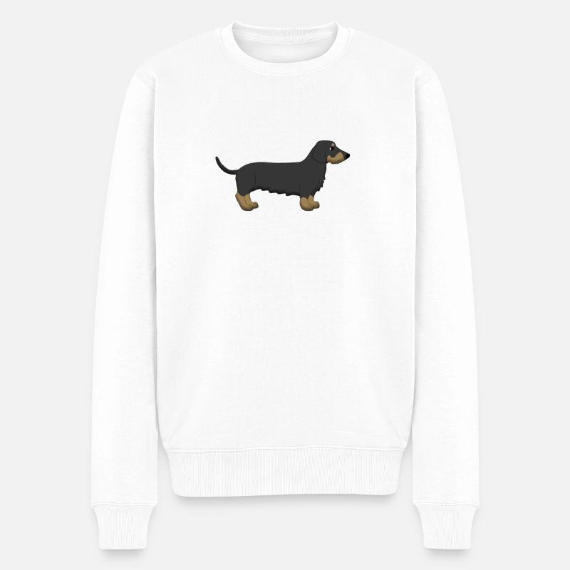 Teckel 2 - Pull Premium bio Homme - blanc