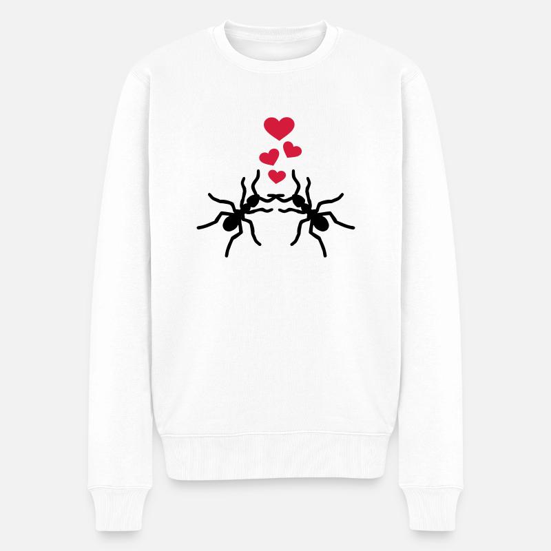 Fourmi - Pull Premium bio Homme - blanc