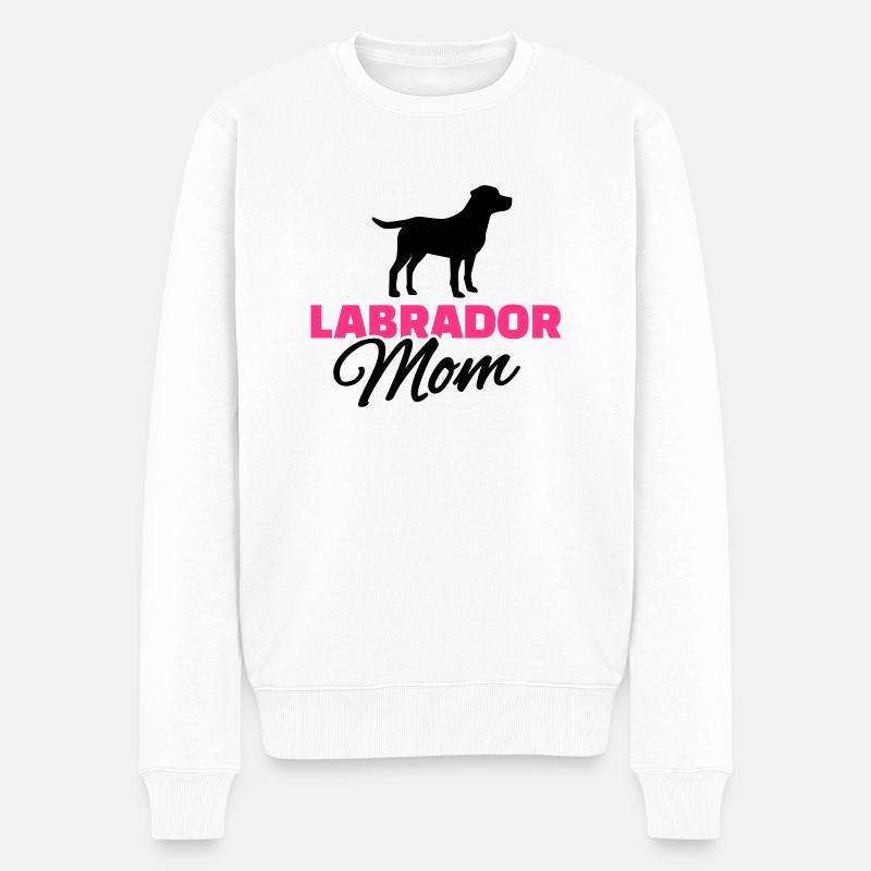 Labrador Mom - Pull Premium bio Homme - blanc