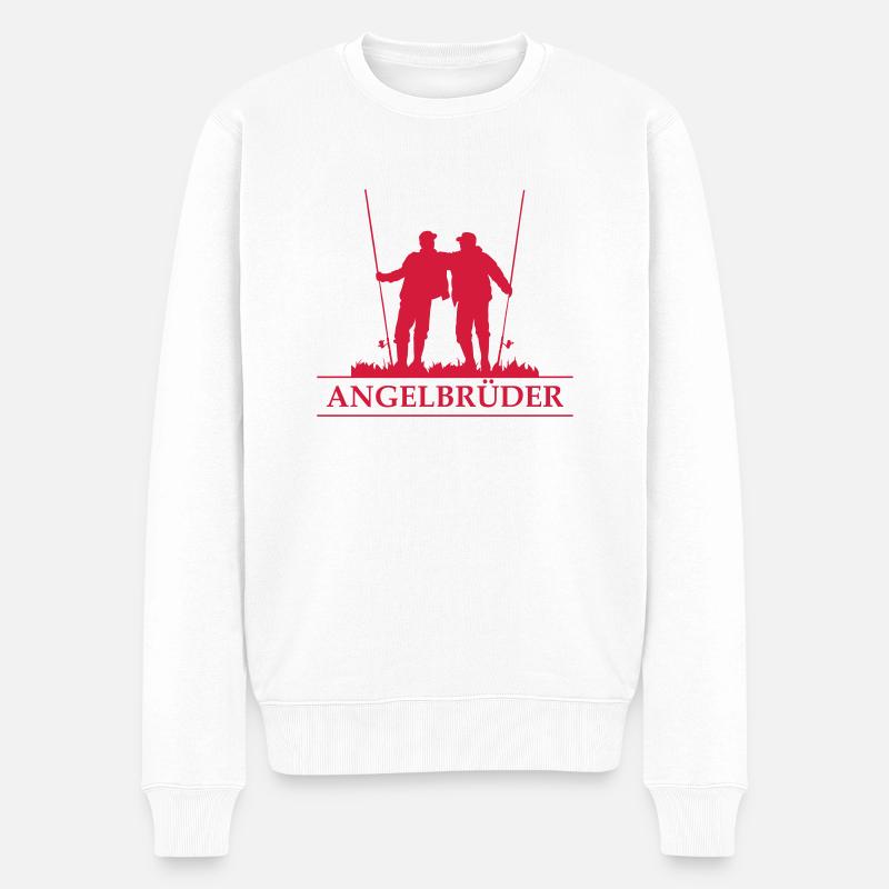 Angelbrüder - Männer Premium Bio Pullover - Weiß