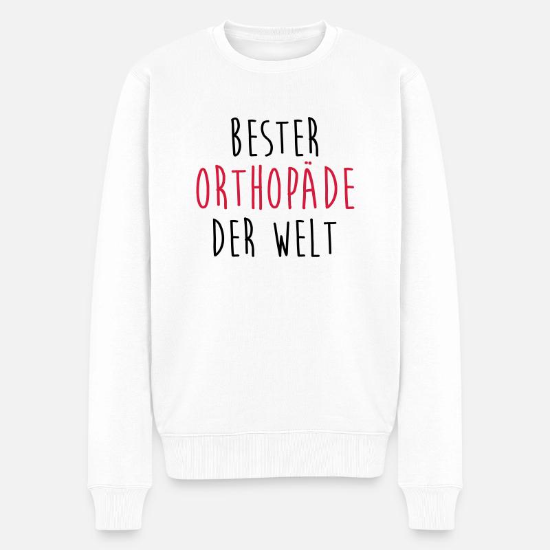 Orthopäde Orthopädie Prothese Arzt Medizin Dental - Männer Premium Bio Pullover - Weiß