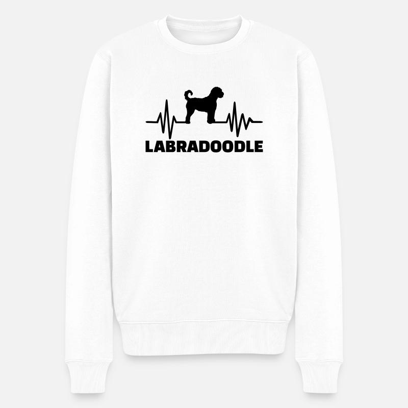 Labradoodle - Pull Premium bio Homme - blanc