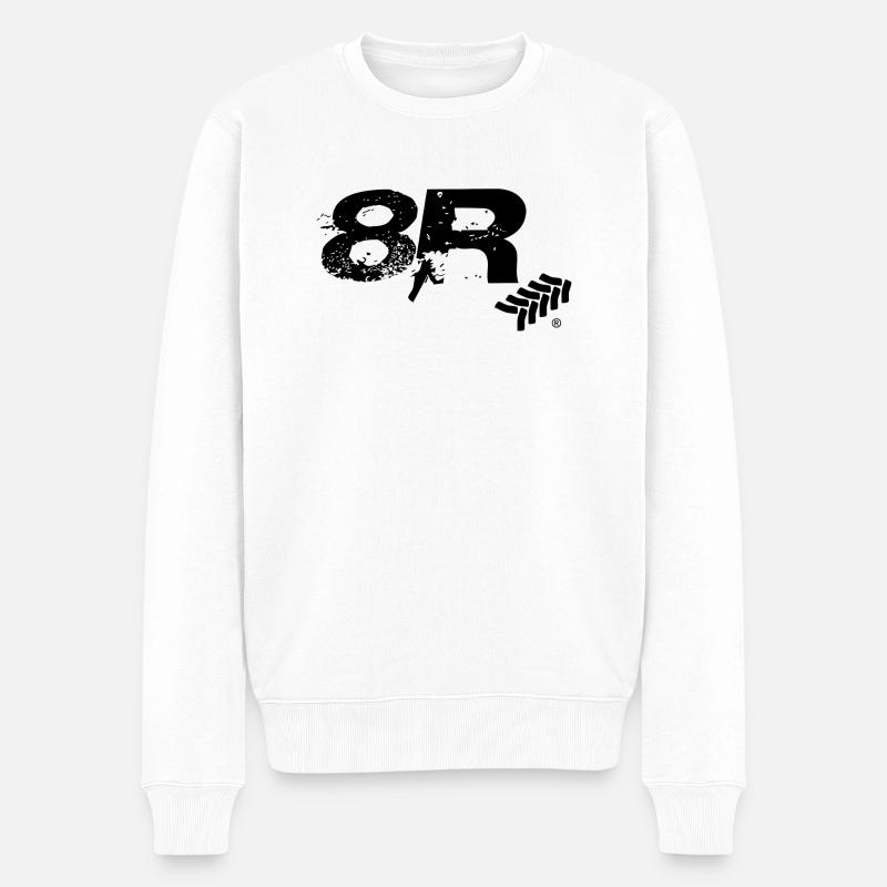 8R by Aggro Chief (R) - Pull Premium bio Homme - blanc