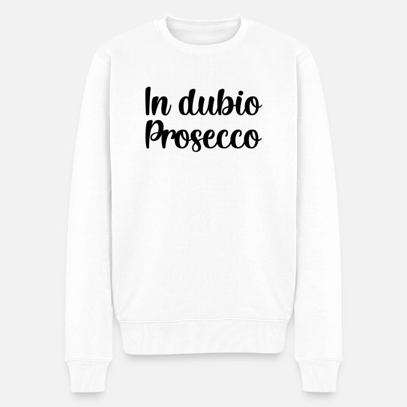 in dubio prosecco - Pull Premium bio Homme - blanc